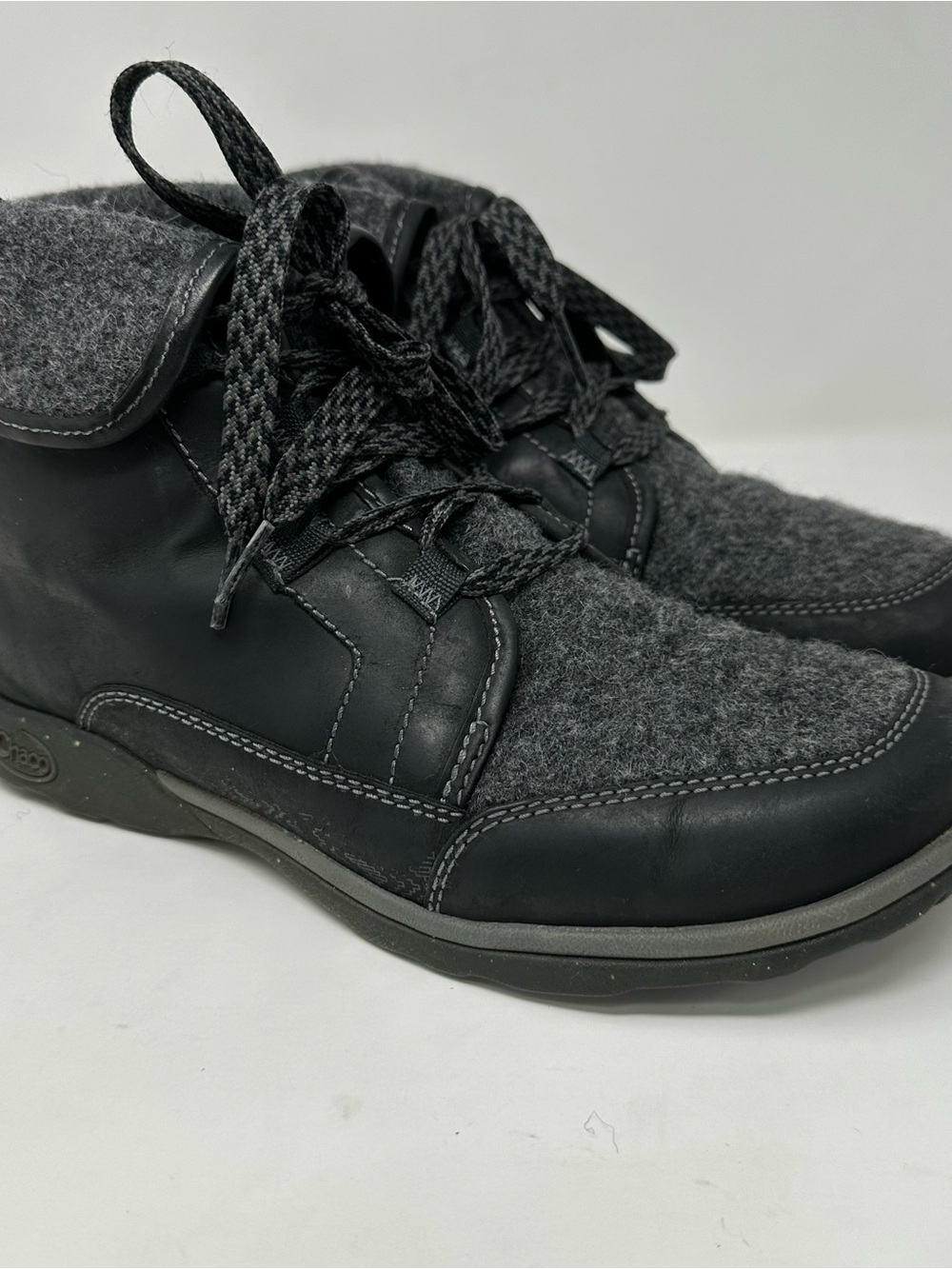 Chaco Barbary Wool Lace Up Boots